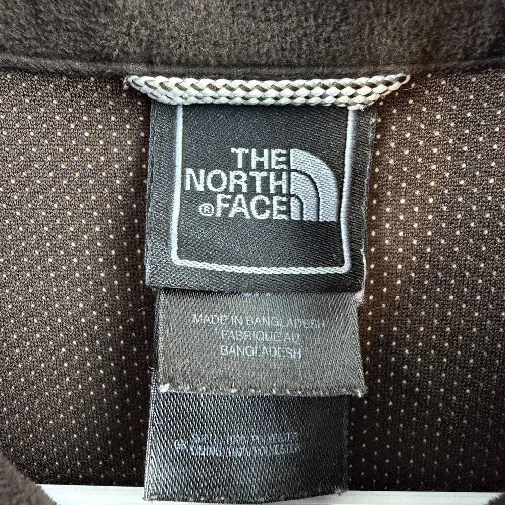 The North Face Jacket Mens Small Brown Windwall Fleece Full Zip Outdoor Hiking